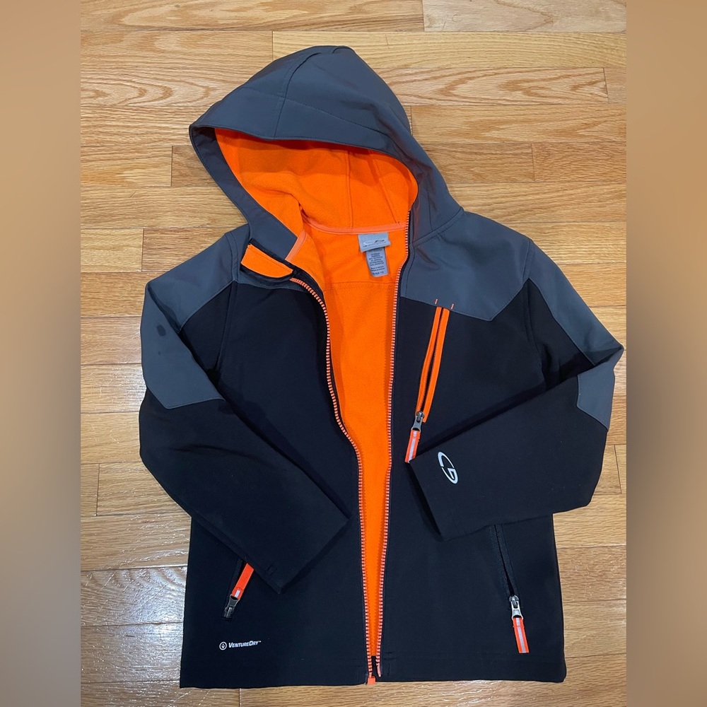 Champion Kids Raincoat - Black and Orange